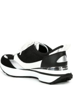 Michael Kors Flynn Trainer Glitter Fabric Leather Platform Sneakers -Hummel Winkel 00000000 zi d12aaca4 7617 4b37 b845 10556b5f2f2d 02 ai