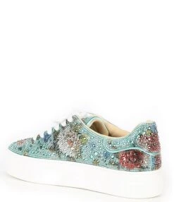 Blue By Betsey Johnson Sidny Floral Rhinestone Platform Lace-Up Sneakers -Hummel Winkel 00000000 zi d12dcfa7 8aba 4ccc 92b2 61bed304c4fb 02 ai