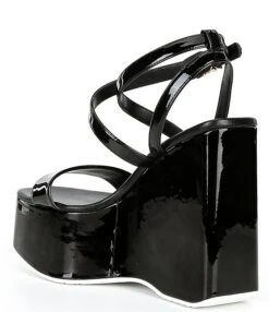 Michael Kors Paola Patent Platform Wedge Sandals -Hummel Winkel 00000000 zi d4e53cb1 a0b6 4da8 904b d5a9f3ac6e62 02 ai