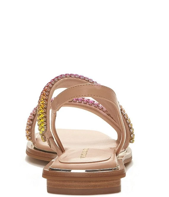 Vince Camuto Prizza Asymmetrical Embellished Flat Sandals 3 Vince Camuto Prizza Asymmetrical Embellished Flat Sandals
