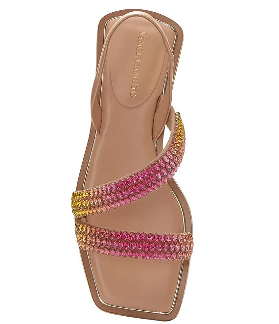 Vince Camuto Prizza Asymmetrical Embellished Flat Sandals 4 Vince Camuto Prizza Asymmetrical Embellished Flat Sandals - Afbeelding 2