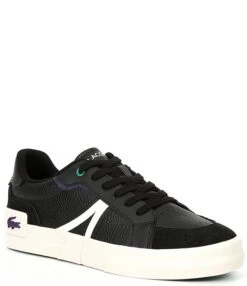 Lacoste Men's L004 Color Block Lace-Up Sneakers