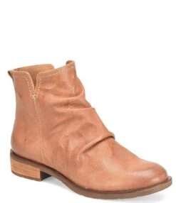 Sofft Beckie Ruched Leather Zip Booties -Hummel Winkel 00000000 zi d8fdf302 2f09 406c b6c2 63584ce6121a