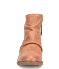 Sofft Beckie Ruched Leather Zip Booties