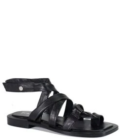 Diba True Chill Thrill Leather Gladiator Flat Toe Loop Thong Sandals -Hummel Winkel 00000000 zi d95a311c 1bce 496c ab00 bb02db4391a4