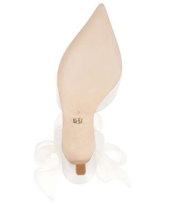 Badgley Mischka Blaze Satin Ankle Wrap Dress Pumps 3 Badgley Mischka Blaze Satin Ankle Wrap Dress Pumps