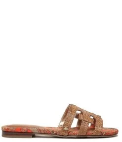 Sam Edelman Bay Raffia And Paisley Double E Logo Slide Sandals -Hummel Winkel 00000000 zi e08ef60f 4373 4ba9 b1e9 630d4d3d88f2 01 ai