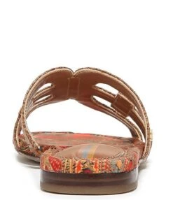 Sam Edelman Bay Raffia And Paisley Double E Logo Slide Sandals -Hummel Winkel 00000000 zi e08ef60f 4373 4ba9 b1e9 630d4d3d88f2 02 ai