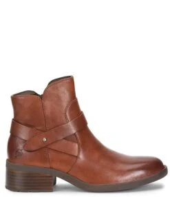 Born Tori Leather Strap Ankle Boots