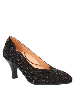 L'Amour Des Pieds Bamelle Rhinestone Suede Pumps -Hummel Winkel 00000000 zi e4b0c1af dd12 42e6 90f9 4a01e67ce3df