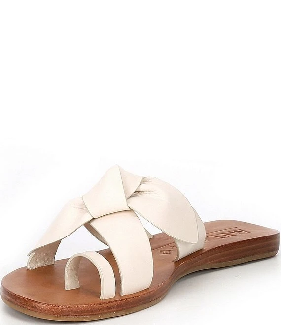 Antonio Melani Loyren Knotted Leather Thong Flat Sandals 4 Antonio Melani Loyren Knotted Leather Thong Flat Sandals - Afbeelding 2