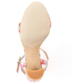 Dune London Milanos Floral Print Block Heel Dress Sandals