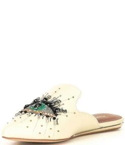 Kurt Geiger London Olive Rhinestone Embellished Eye Leather Dress Mules -Hummel Winkel 00000000 zi ec4311f2 f1d2 4e4f 9098 ff375ed2b163 03 ai