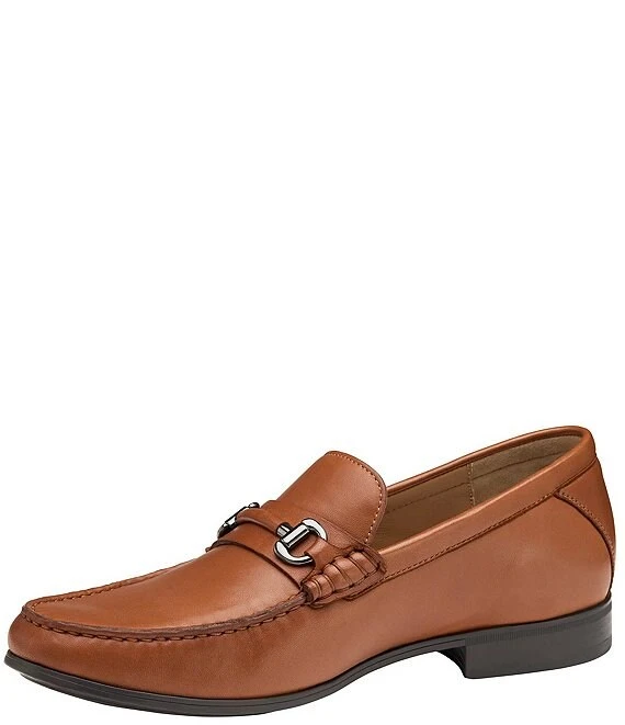 Johnston & Murphy Men's Hawkins Bit Buckle Detail Leather Loafers 3 Johnston & Murphy Men's Hawkins Bit Buckle Detail Leather Loafers