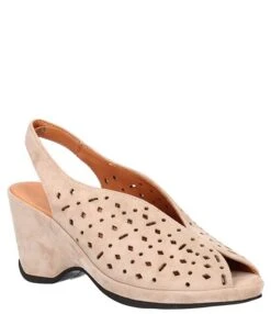 L'Amour Des Pieds Leada Suede Perforated Slingback Peep Toe Wedge Pumps -Hummel Winkel 00000000 zi ef8acf8b dd6a 4a32 ae2d 5df7c2197c87