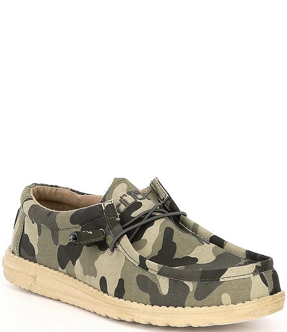 HEYDUDE Men's Wally Camouflage Washable Canvas Shoes 4 HEYDUDE Men's Wally Camouflage Washable Canvas Shoes - Afbeelding 2