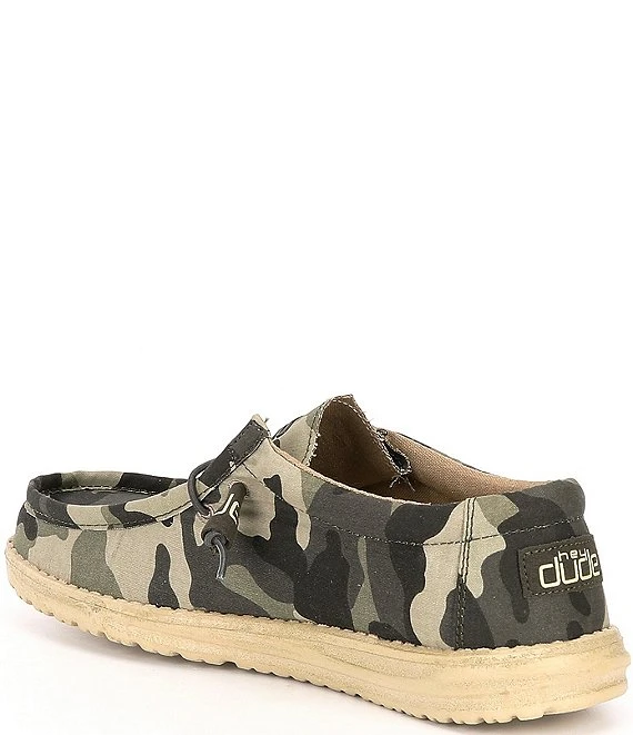 HEYDUDE Men's Wally Camouflage Washable Canvas Shoes 5 HEYDUDE Men's Wally Camouflage Washable Canvas Shoes - Afbeelding 3