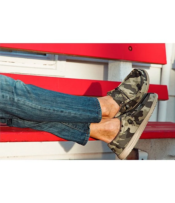 HEYDUDE Men's Wally Camouflage Washable Canvas Shoes 8 HEYDUDE Men's Wally Camouflage Washable Canvas Shoes - Afbeelding 6