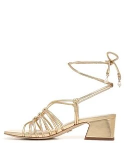 Sam Edelman Westley Metallic Block Heel Ankle Tie Strappy Dress Sandals -Hummel Winkel 00000000 zi f15cac15 7f64 475d ab1d 69c7524fa5e6 04 ai