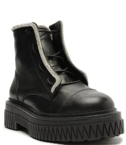 Schutz Amirah Leather Crystal Trim Platform Combat Booties -Hummel Winkel 00000000 zi f461f13a 84b6 423c 84d0 f28fb7de22b4