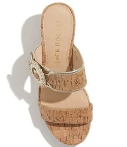 Jack Rogers Callie Buckle Cork Wedge Platform Espadrille Slides -Hummel Winkel 00000000 zi f5518b51 d434 4a64 9525 6e3b8ca8b9d5 06 ai