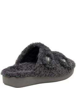 Alegria Chillery Faux Fur Sherpa Adjustable Slides -Hummel Winkel 00000000 zi f68d6c2a c31f 4bb1 8fb6 d00ec4aefe19 01 ai