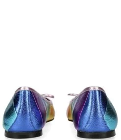 Kurt Geiger London Eagle Rainbow Metallic Leather Striped Slip-On Ballerina Flats -Hummel Winkel 00000000 zi f6fd6778 2cd2 44aa 8909 ab9f867f60a1 02 ai