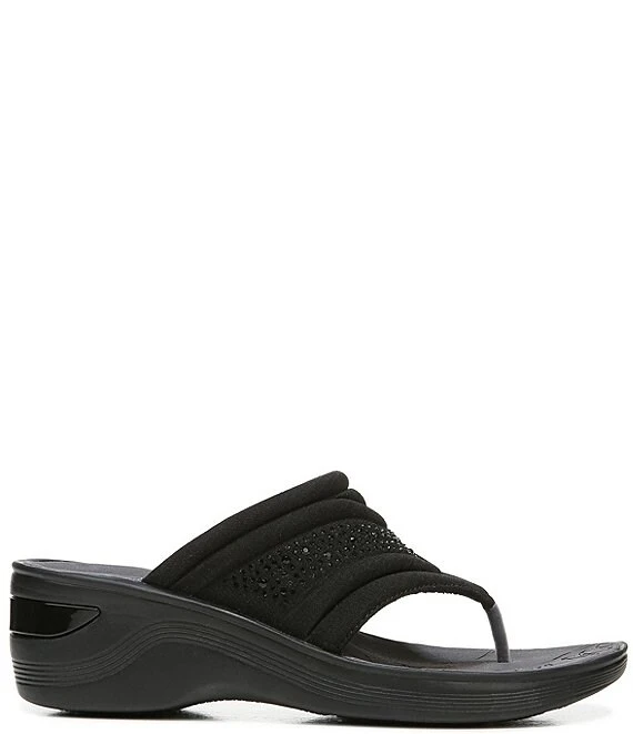 Bzees Dazzle Me Rhinestone Embellished Washable Slip-On Thong Sandals 8 Bzees Dazzle Me Rhinestone Embellished Washable Slip-On Thong Sandals - Afbeelding 6