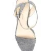 Pelle Moda Brynn Shimmer Fabric Ankle Strap Block Heel Dress Sandals