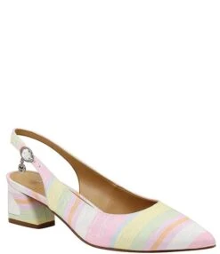 J. Renee Shayanne Rainbow Textured Fabric Slingback Pumps -Hummel Winkel 00000000 zi ff2e4e58 9eba 4597 a5ef e1f28f935395
