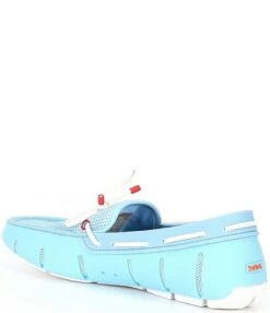 SWIMS Men's Braided Lace Washable Boat Loafers