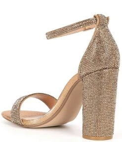 Steve Madden Carrson Rhinestone Ankle Strap Block Heel Dress Sandals -Hummel Winkel 00000001 zi 1763f68a bec0 424a 8102 67b0c3dabc28 02 ai