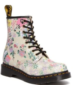 Dr. Martens Women's 1460 Pascal Floral Mash Up Combat Boots