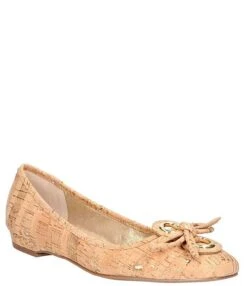 J. Renee Edie Cork Square Toe Bow Dress Flats -Hummel Winkel 00000001 zi 98841e4c 13d0 4c75 8323 b42cc8de79f1