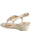 Jack Rogers Reef Leather Thong Wedge Sandals