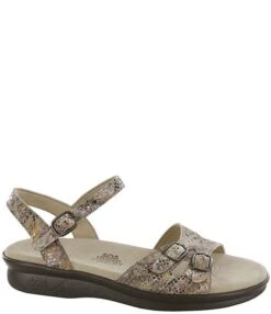SAS Duo Snake Print Leather Sandals -Hummel Winkel 00000001 zi multi snake taupe05814047
