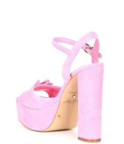 Gianni Bini X Venita Aspen Sienna Suede Platform Dress Sandals