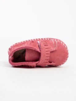 Minnetonka Schoenen Laarzen Front Strap Kinderen Pink -Hummel Winkel 009032f28f2af4da1cb9136f205887ad