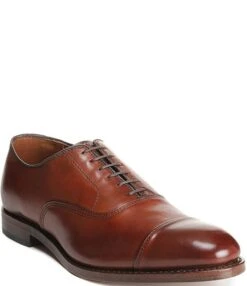 Allen-Edmonds Park Avenue Cap-Toe Leather Dress Oxfords -Hummel Winkel 02746635 zi dark chili