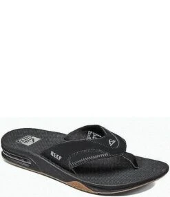 Reef Men's Fanning Bottle Opener Thong Sandals -Hummel Winkel 02746772 zi black silver