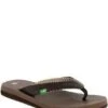 Sanuk Yoga Mat Flip Flop Sandals -Hummel Winkel 02837306 zi brown