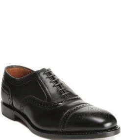 Allen-Edmonds Strand Cap-Toe Leather Dress Oxfords -Hummel Winkel 03140846 zi black