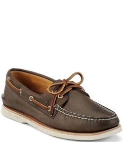 Sperry Men's Top-Sider Gold Authentic Original 2-Eye Boat Shoes -Hummel Winkel 03836205 zi brown