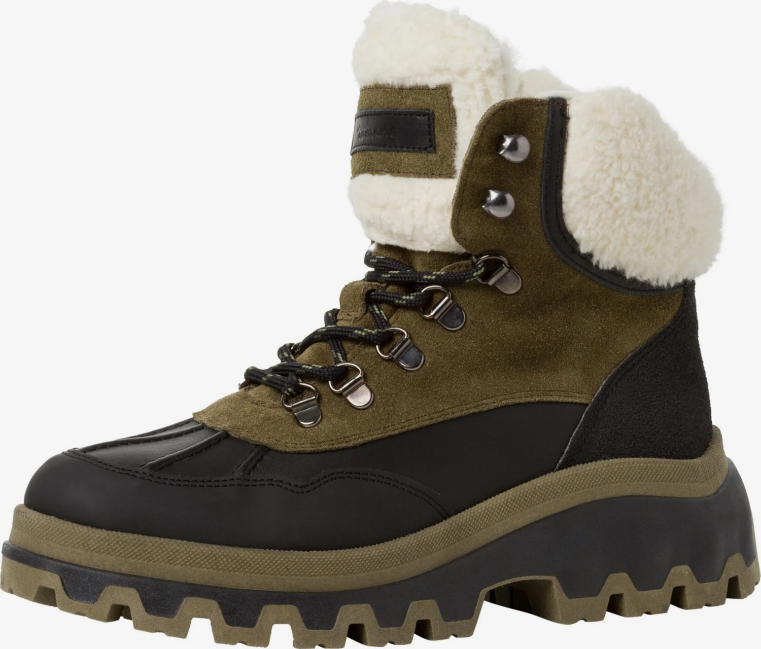 Tamaris Enkellaarsjes Veterlaarsjes Dames Bruin / Zwart 3 Tamaris Enkellaarsjes Veterlaarsjes Dames Bruin / Zwart