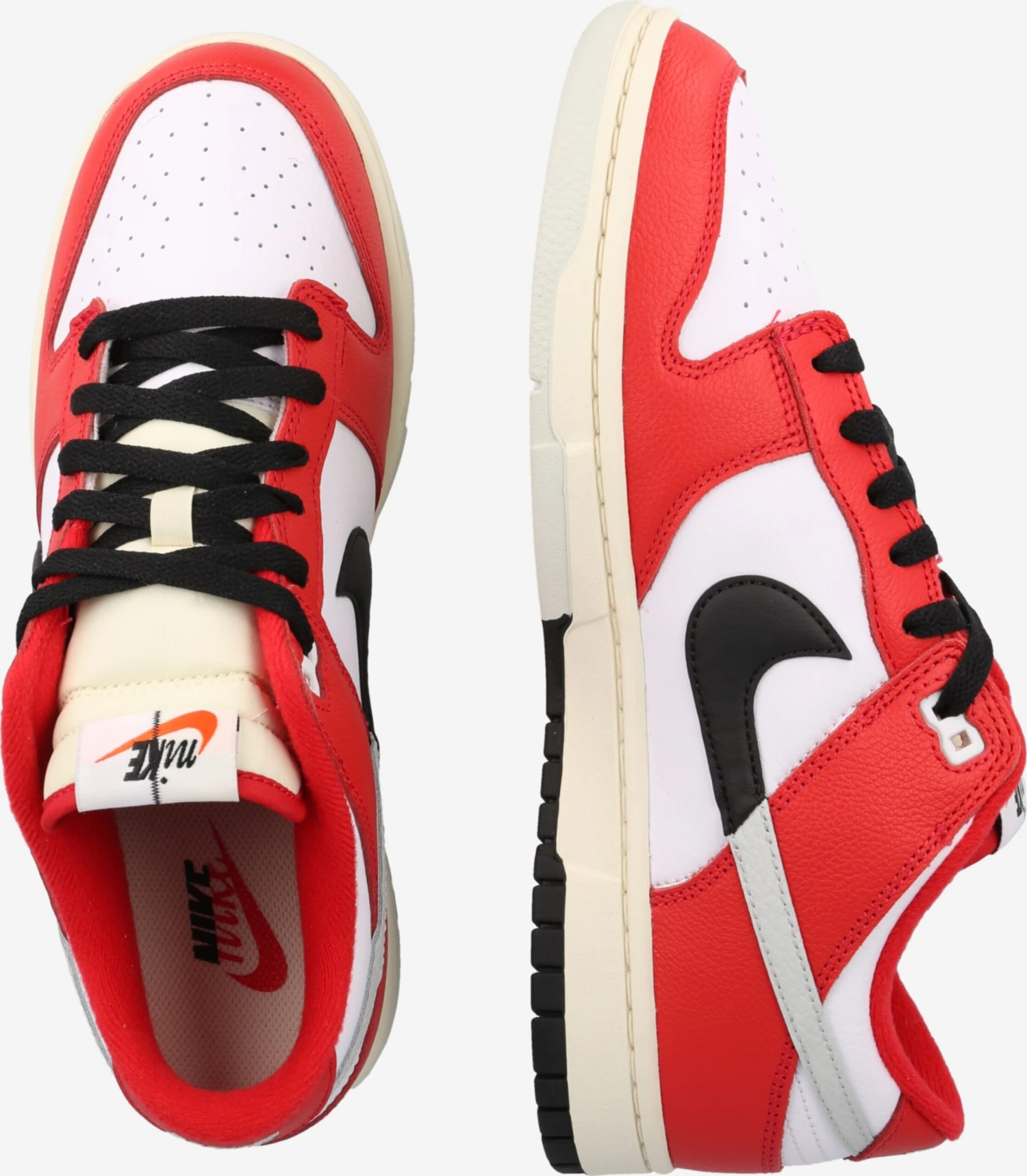 Nike Sportswear Casual Sneakers Sneakers Laag DUNK LOW RETRO PRM Heren Rood / Wit 4 Nike Sportswear Casual Sneakers Sneakers Laag DUNK LOW RETRO PRM Heren Rood / Wit - Afbeelding 2