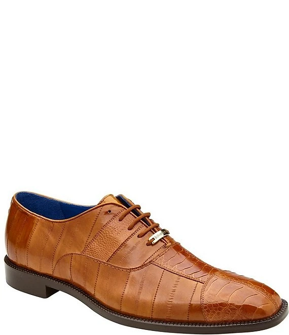 Belvedere Men's Mare Ostrich Cap-Toe Dress Oxfords 3 Belvedere Men's Mare Ostrich Cap-Toe Dress Oxfords