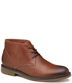 Johnston & Murphy Men's Copeland Water Resistant Chukka Boots -Hummel Winkel 04488461 zi brown