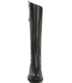 Sam Edelman Penny Back Zip Wide Calf Block Heel Riding Boots -Hummel Winkel 04581998 zi black 05 ai
