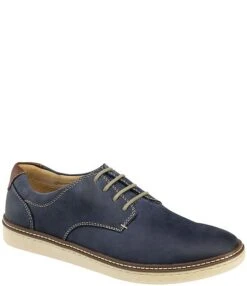 Johnston & Murphy Men's McGuffey Suede Leather Plain-Toe Dress Sneakes -Hummel Winkel 04851936 zi navy