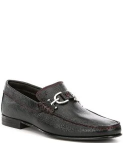 Donald Pliner Men's Dacio 2 Metal Bit Detail Loafers -Hummel Winkel 05048983 zi black